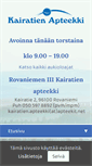 Mobile Screenshot of kairatienapteekki.fi